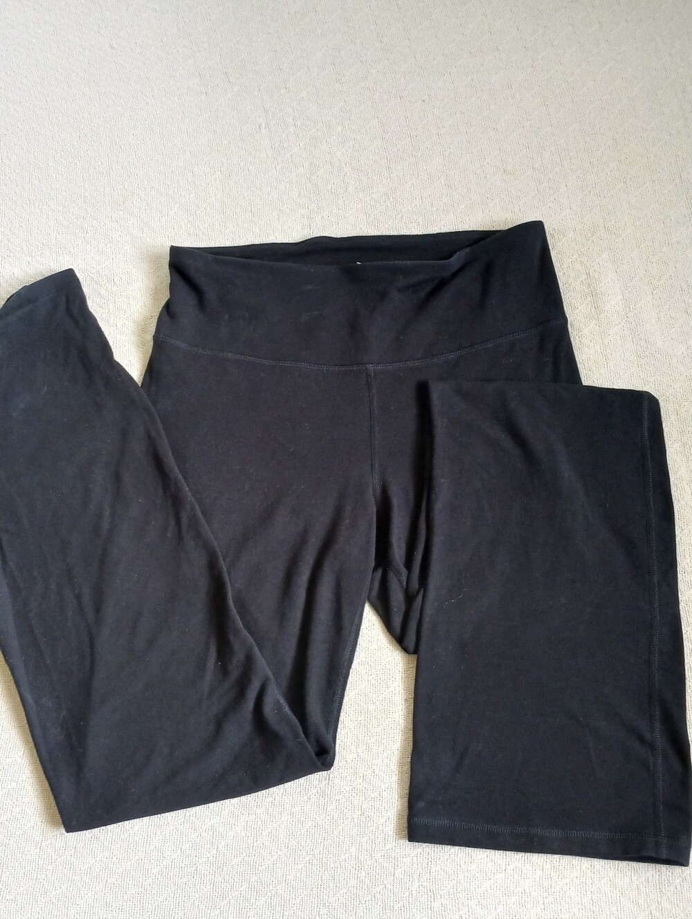 old navy ♡ bootcut black cotton pants large eco
